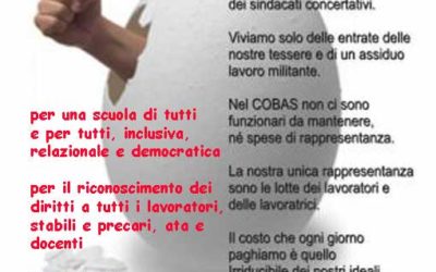 VOTA COBAS SCUOLA PER IL RINNOVO DELLE RSU