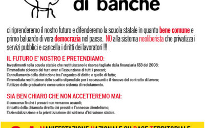 I precari della scuola di nuovo in piazza il 24 febbraio