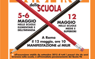 SCUOLA: SCIOPERO IL 5,6 e 12 MAGGIO