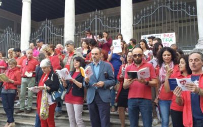 Flash mob contro la cattiva scuola