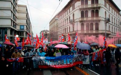 Manifestazione per i diritti sociali, a Padova.