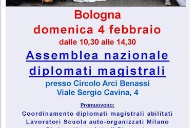 4 febbraio a Bologna Assemblea Maestre Diplomate