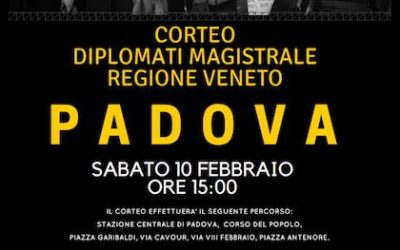 MAESTRE IN PIAZZA ore 15 10 feb 2018 da FFSS – Padova
