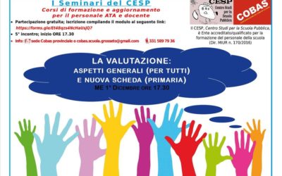 CESP: 5° seminario LA VALUTAZIONE