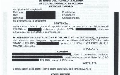 Algoritmo GPS, c’è la sentenza della Corte d’Appello di Milano che dà ragione alla UIL Scuola. Restituiti punti e stipendi a prof danneggiata  Di Lucio Ficarra, da "La Tecnica della scuola" [https://www.tecnicadellascuola.it/algoritmo-gps-ce-la-sentenza-della-corte-dappello-di-milano-che-da-ragione-alla-uil-scuola-restituiti-punti-e-stipendi-a-prof-danneggiata]