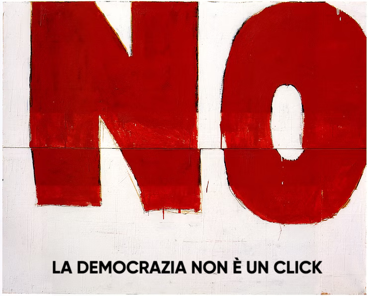 LA DEMOCRAZIA NON È UN CLICK. di Cobas Scuola