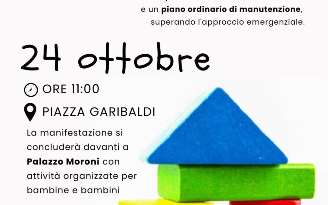 EDILIZIA SCOLASTICA a Padova  mobilitazione del 24 ottobre alle ore 11.00 in piazza Garibaldi